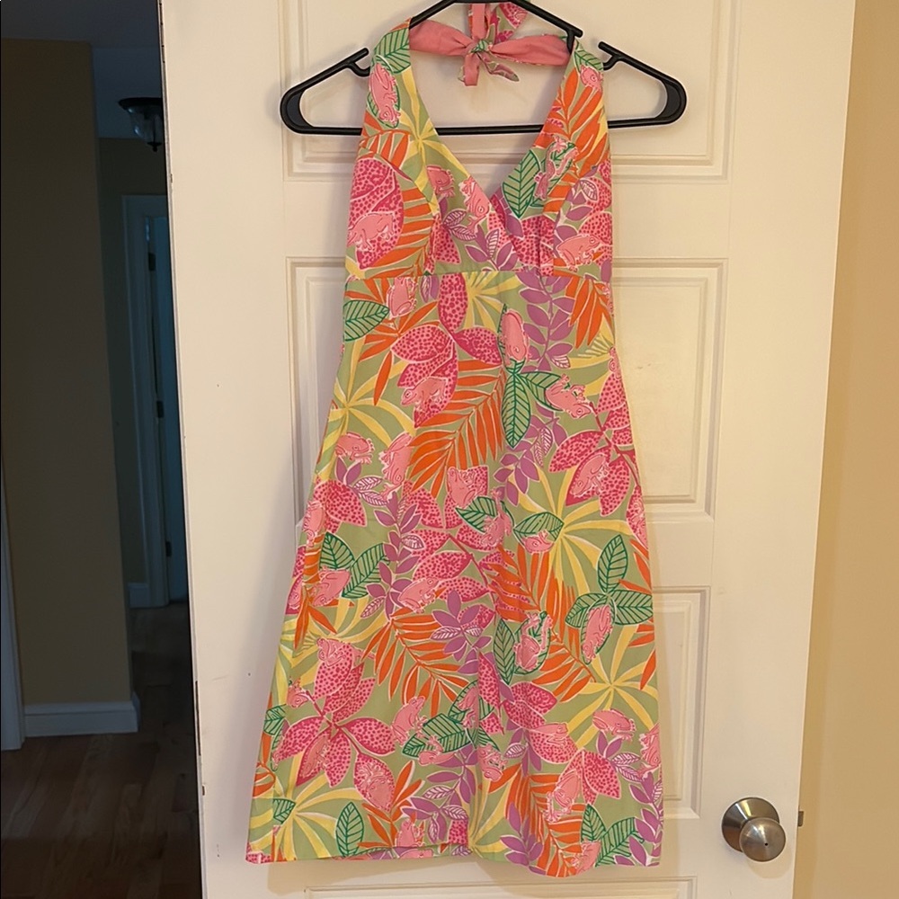 Lily Pulitzer👗Vintage Design Halter Dress..
Size 0